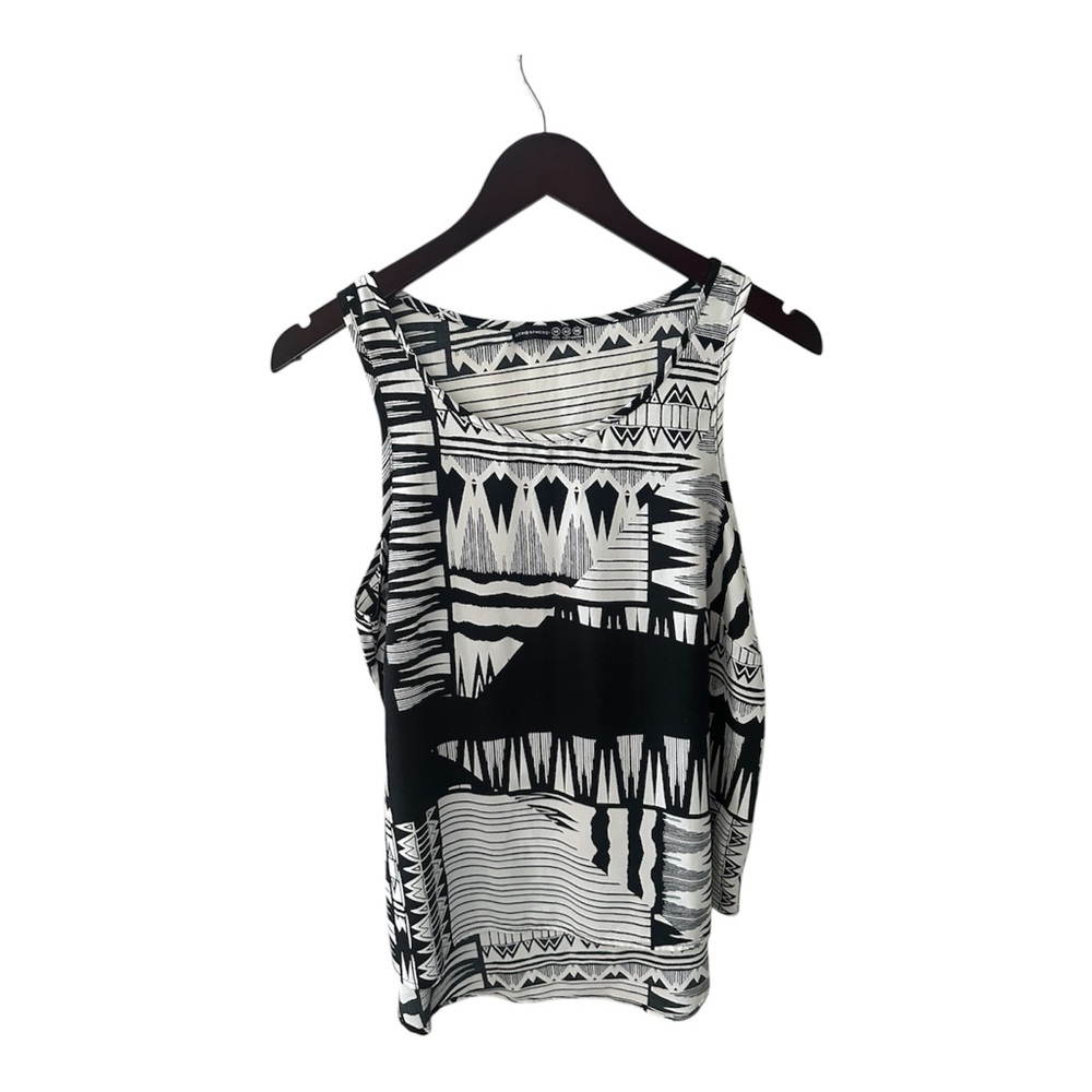 Atmosphere Black and White Patterned Women's Top Size UK 14 (US M 10)